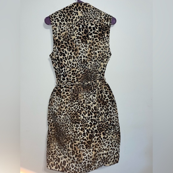Chico's boho Leopard Print button down sleeveless dress Vacation cruise Medium - Picture 8 of 8